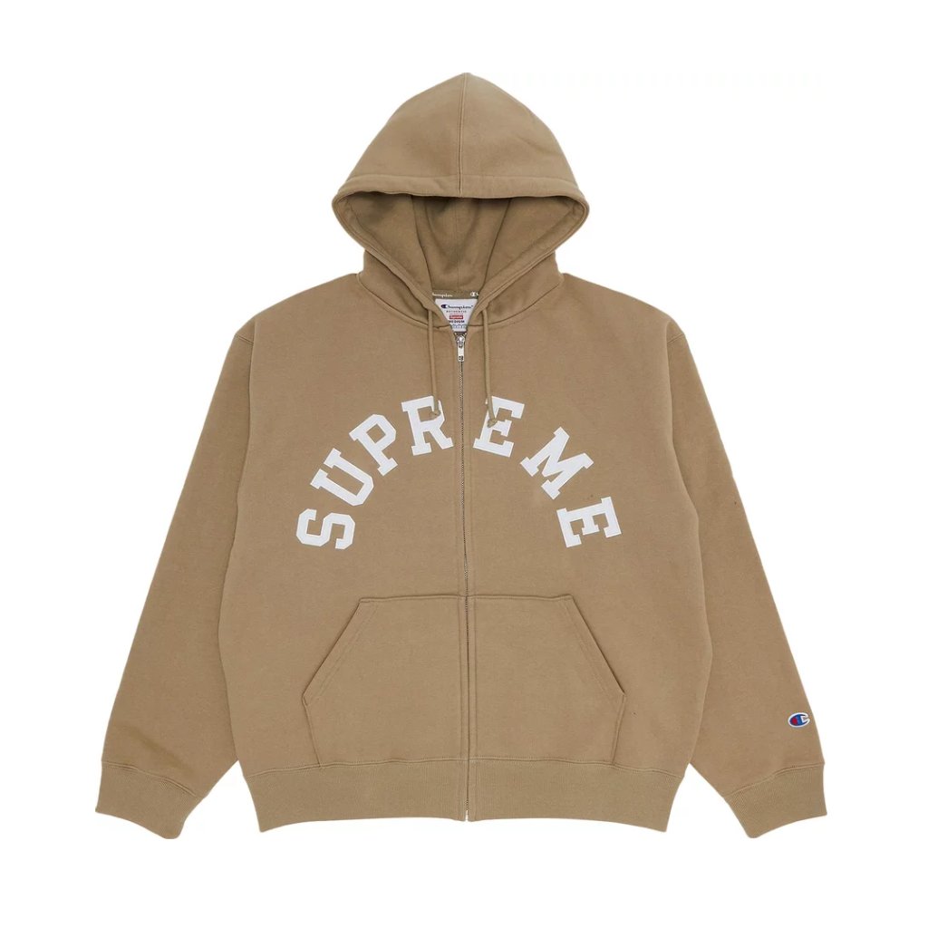 Tan supreme hoodie sale