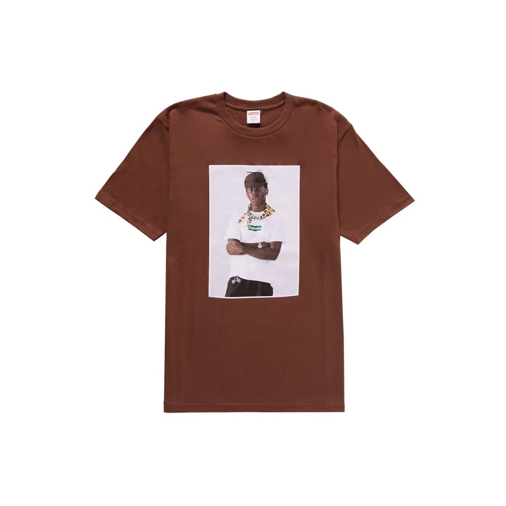 Brown supreme shirt best sale