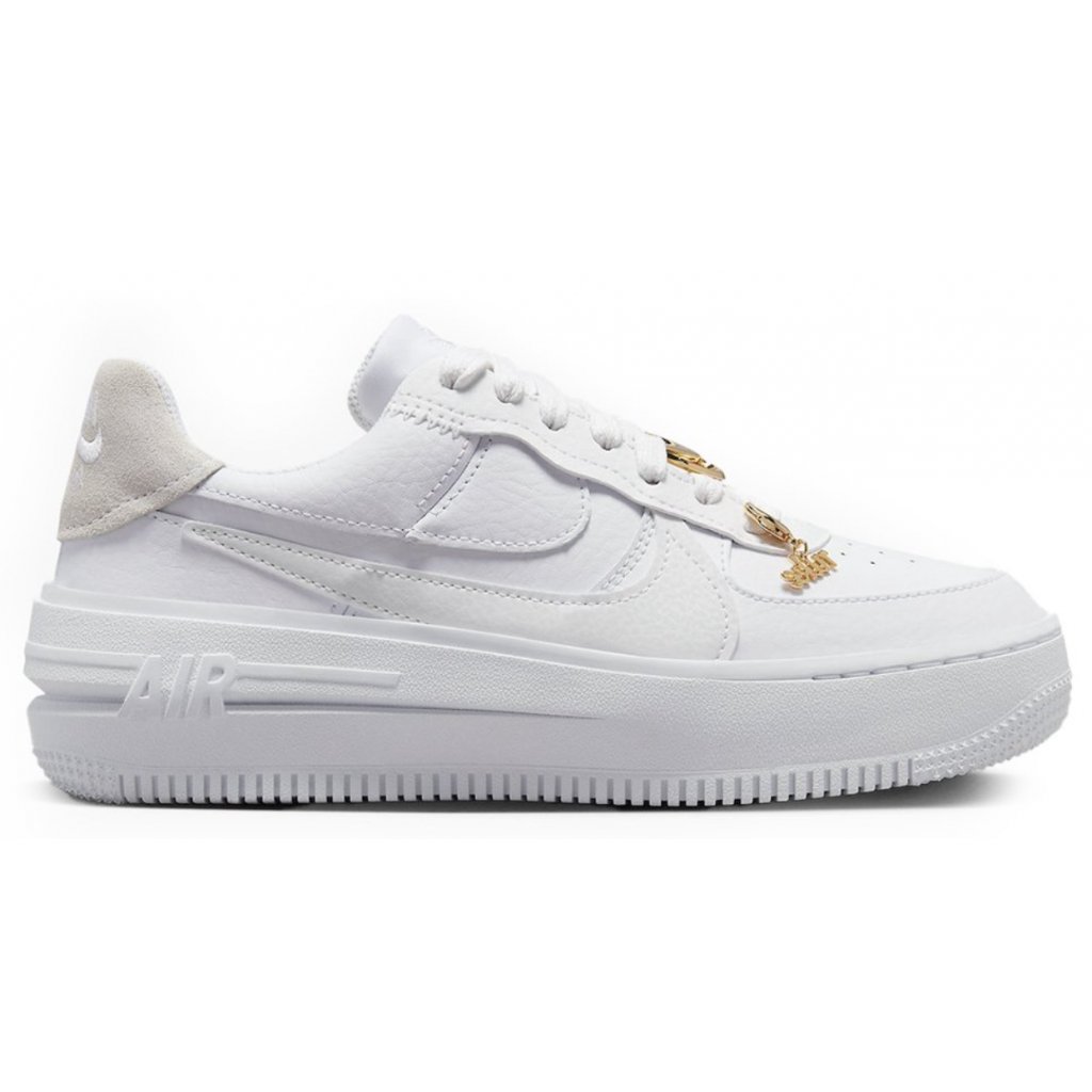 Nike air force discount white metallic gold